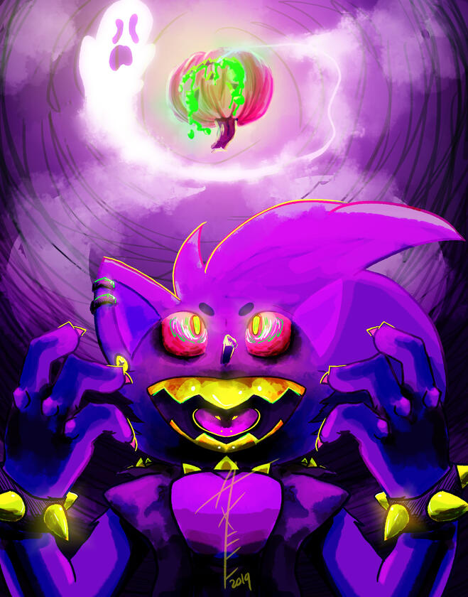 Halloween illustration of Toxic, done as personal work because Halloween is my favorite holiday.