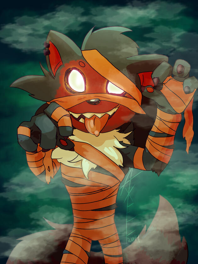 Halloween illustration of Unknown, done as personal work because Halloween is my favorite holiday.