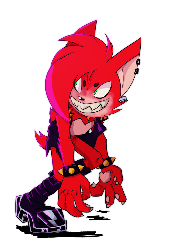 Character profile image of Toxic Porcupine, done to pitch the project